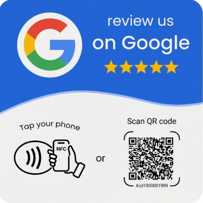 Placa NFC para reseñas de Google